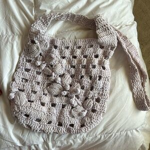 UO lavender crochet bag